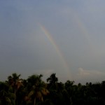 Rainbow over Amritapuri