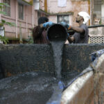 A unique seva of cleaning the septic tank